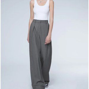 The Commense Oversized High Waisted Pleat Front Trousers